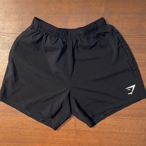 Mens Black 5in inseam GymShark Arrival Shorts